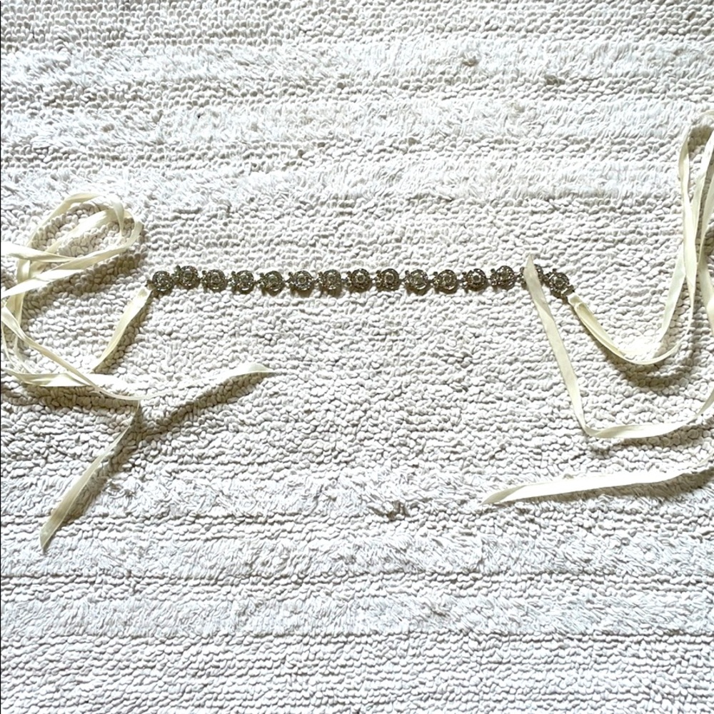 Bridal crystal belt
